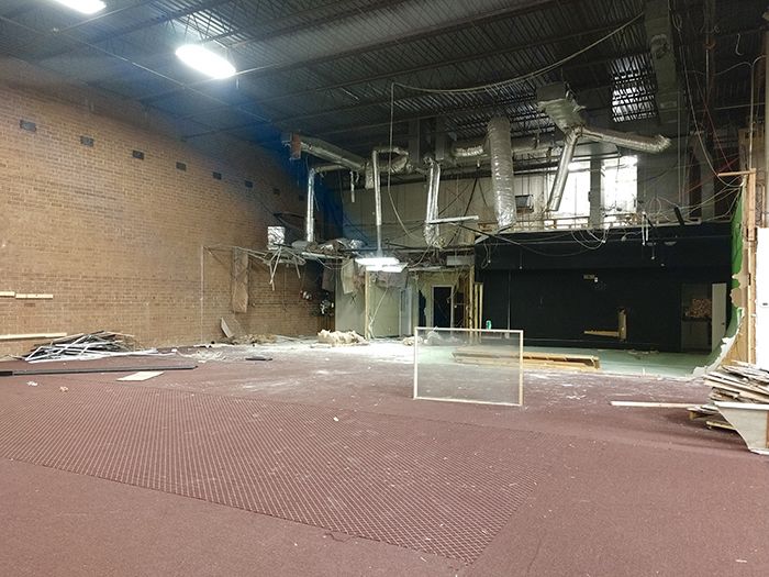 Demolition underway at the Independent Picture House (courtesy of Charlotte Film Society)