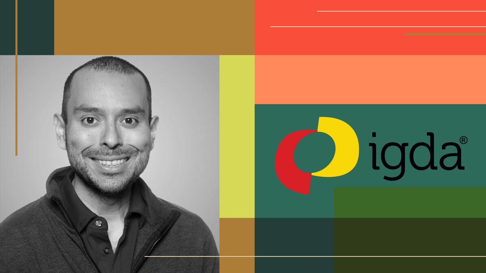 Photo illustration of Jakin Velam, the interim executive director of IGDA.
