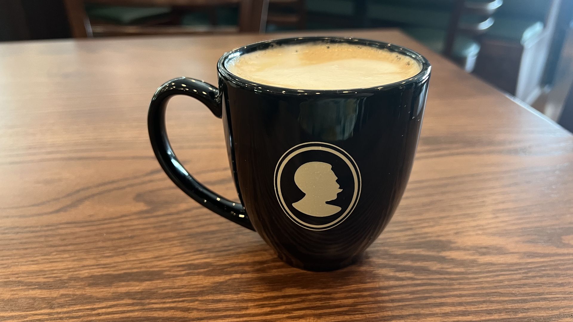 A latte at Cafe Sperry's. Photo: Adam Tamburin/Axios