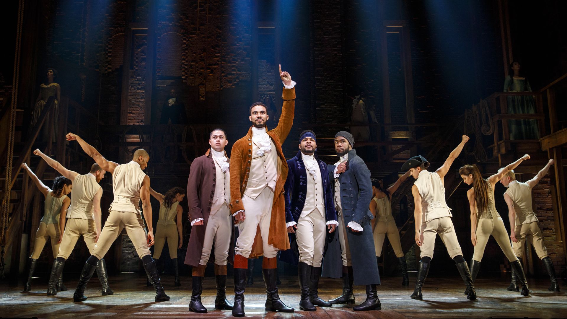 photo of hamilton cast