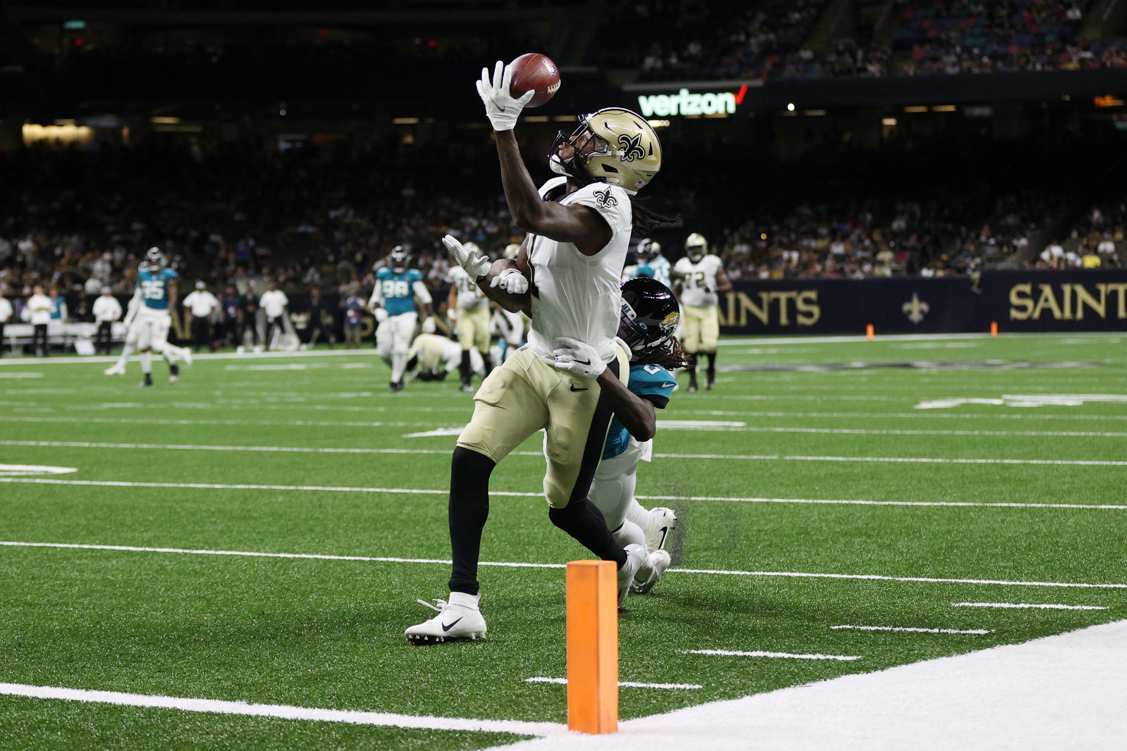 Saints catch