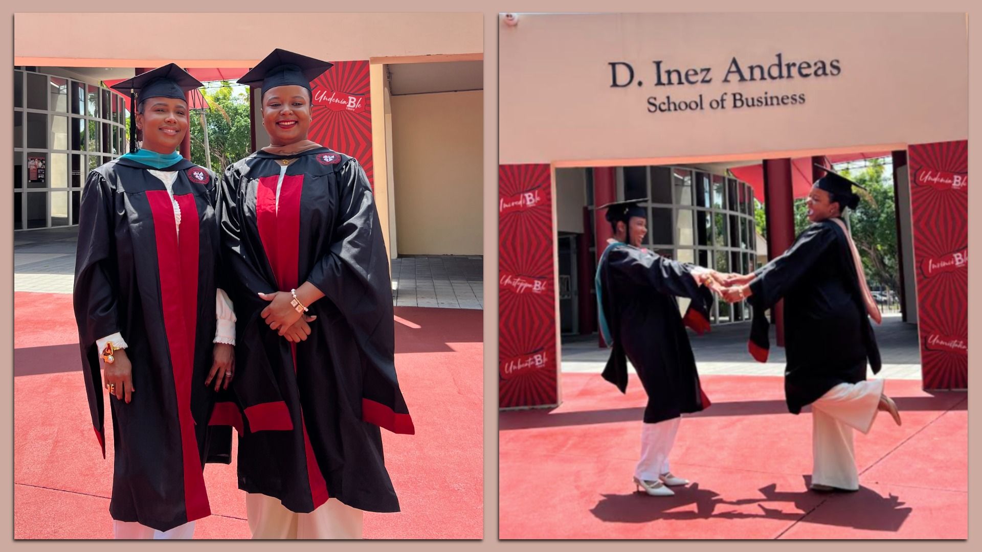 Marnatha Ternier (left) and Hillary Pierre