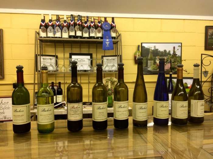 Baker Buffalo Creek wines