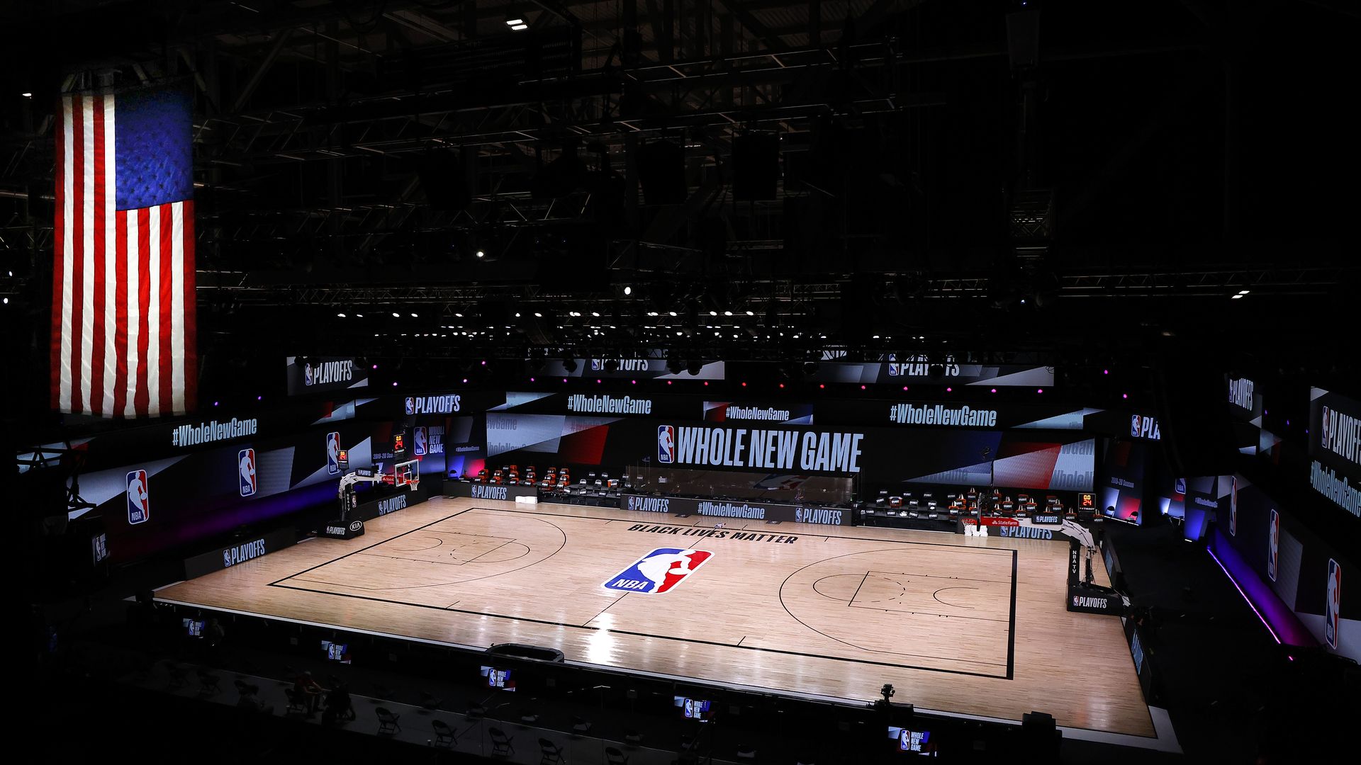Empty Milwaukee Bucks arena
