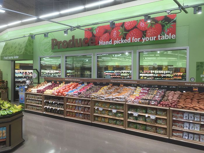 A new walk-in produce cooler