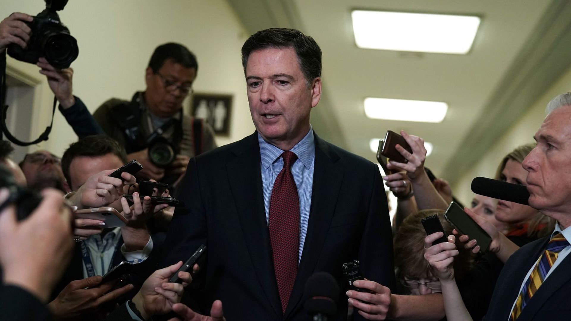 Former FBI Director James Comey was a witness in the Mueller investigation, the bureau confirms.