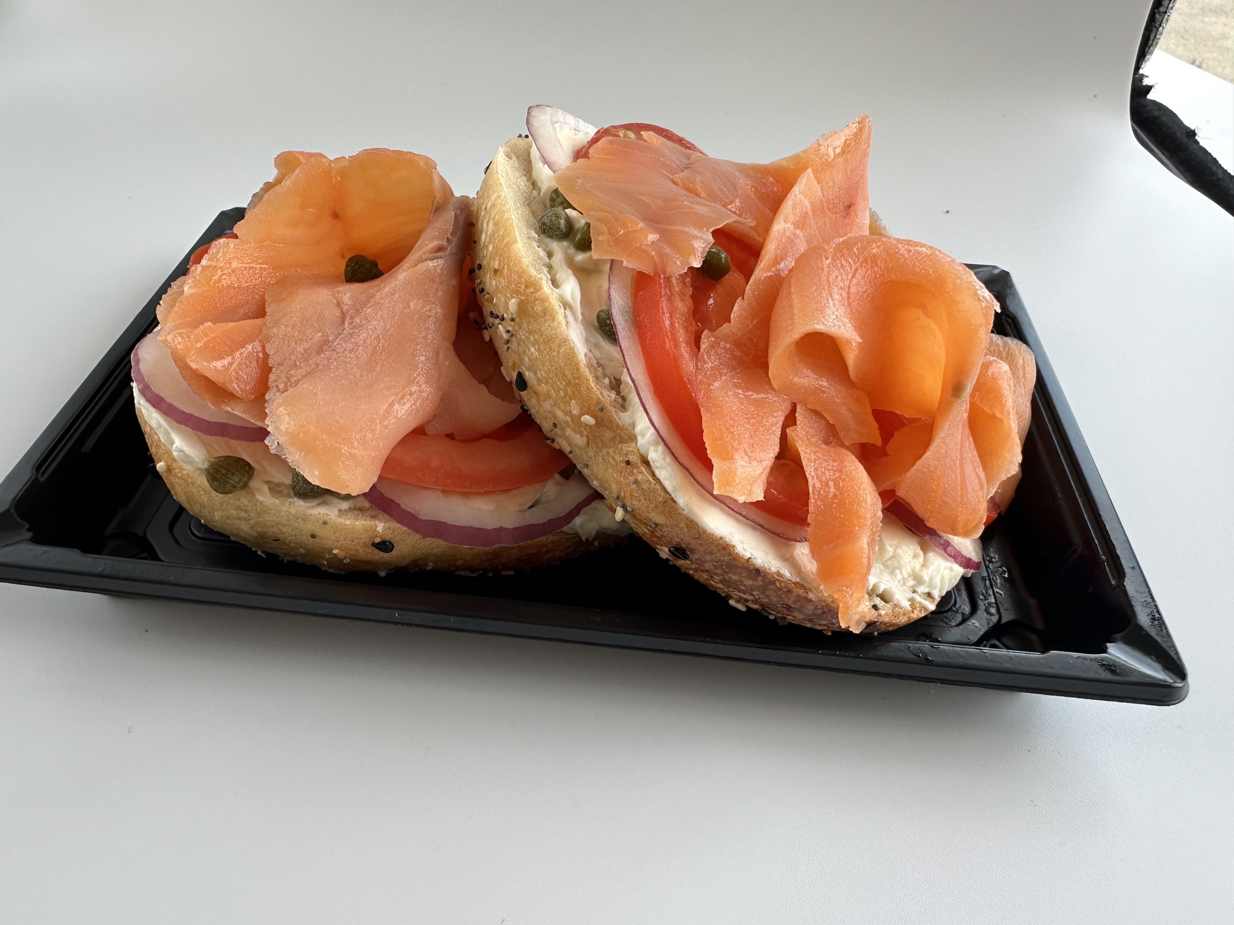 a bagel and lox 