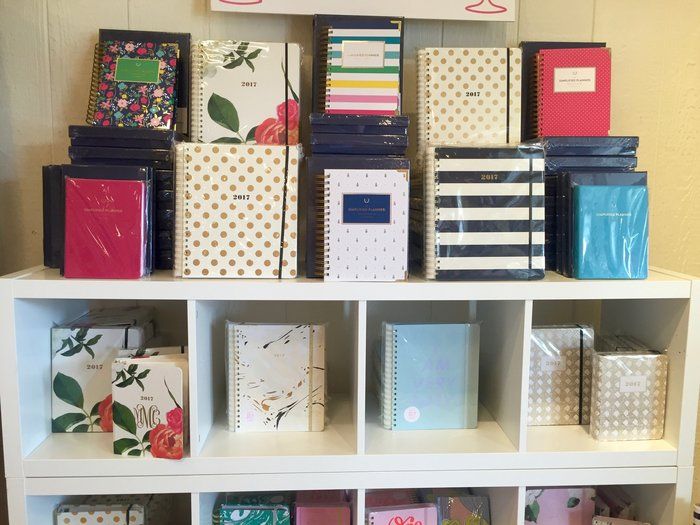 Swoozies at Sharon Corners in SouthPark has a large selection of planners and you can even get them personalized.