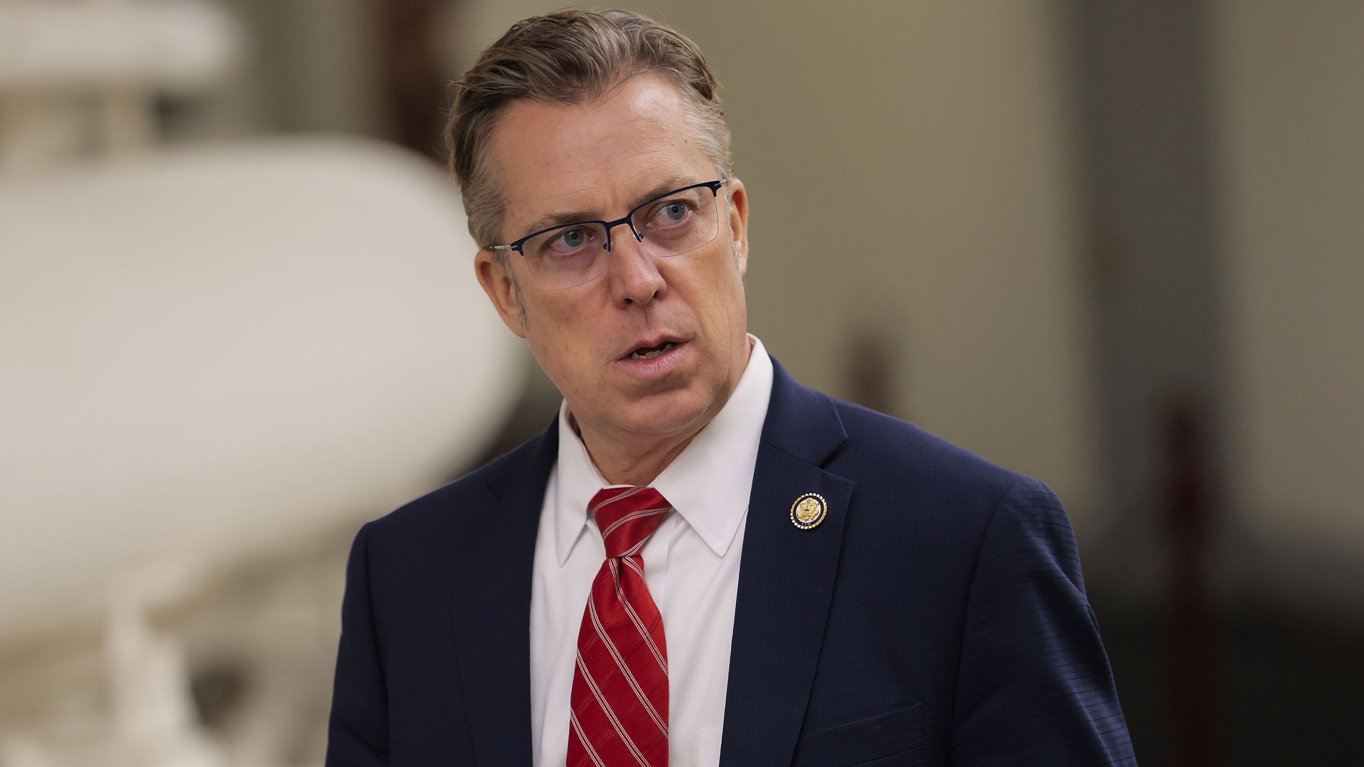 Rep. Andy Ogles (R-TN) walks through the U.S. Capitol on February 03, 2026 in Washington, DC.