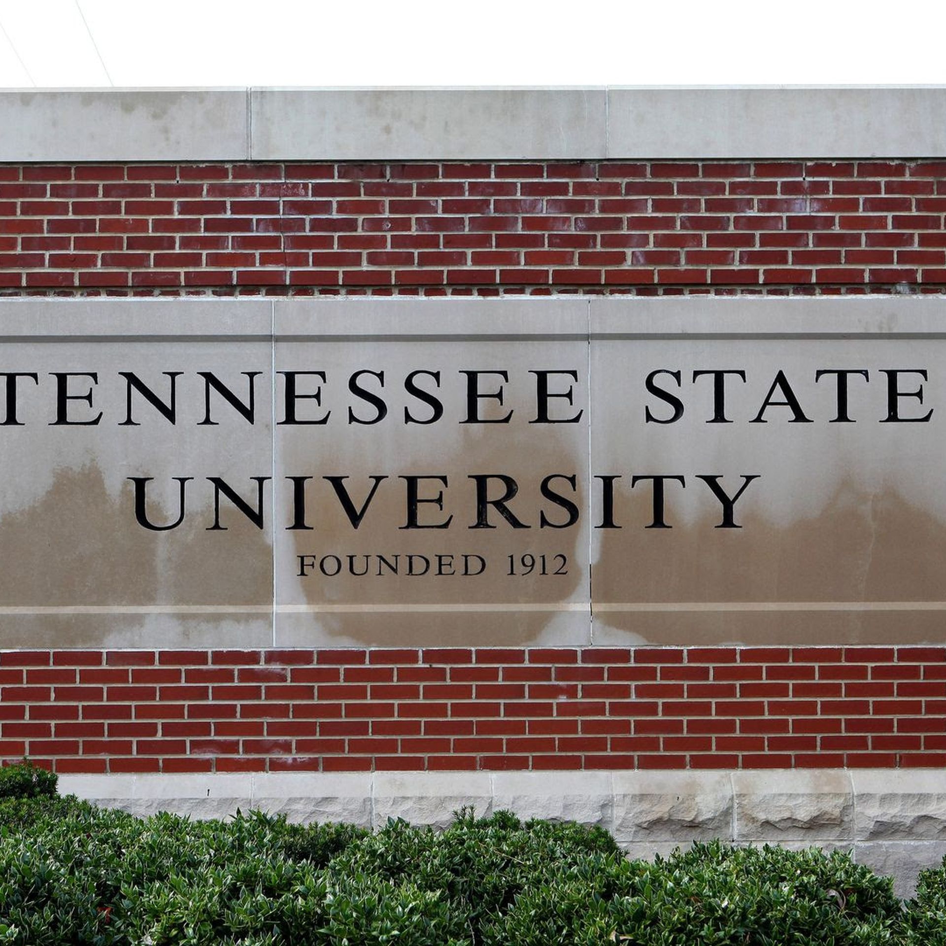 A sign outside Tennessee State University 
