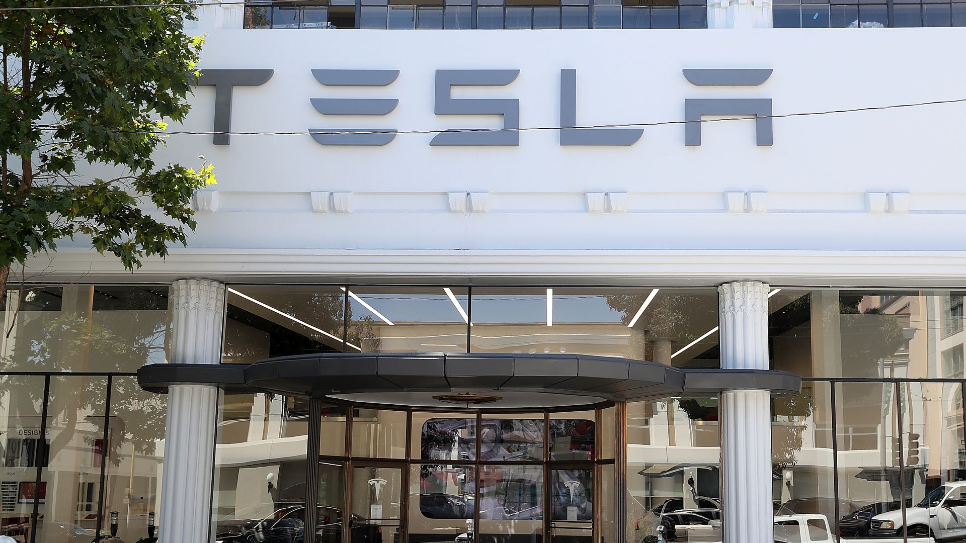 Tesla’s new flagship facility in San Francisco, California. Photo: Justin Sullivan/Getty Images