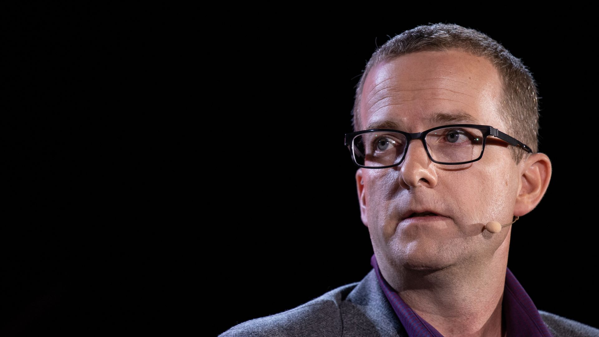 Facebook CTO Mike Schroepfer speaking at a forum in Laguna Beach, California, in October 2019.
