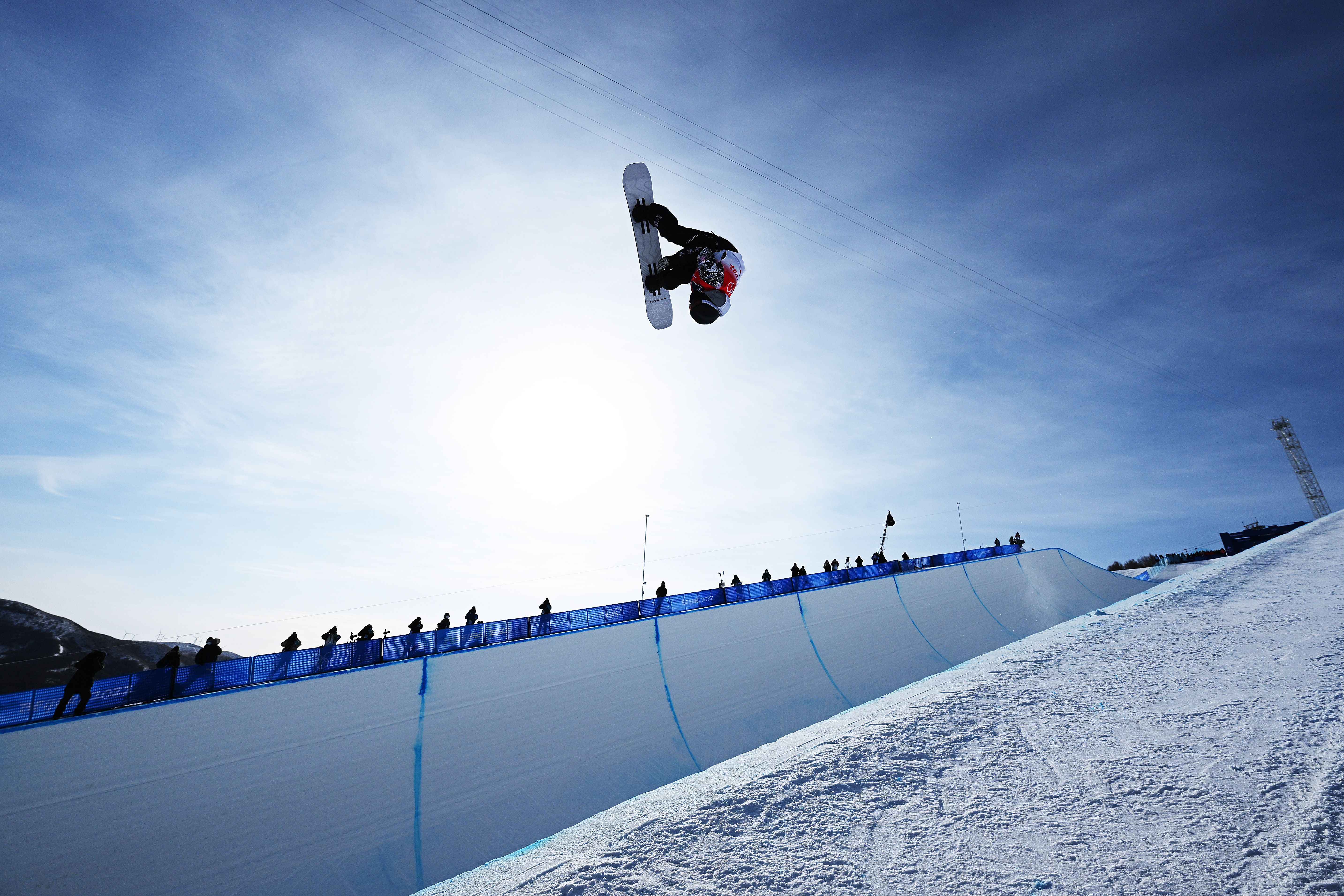  Shaun White of Team United States performs a trick during the Men's Snowboard Halfpipe Final on day 7 of the Winter Olympics on February 11, 2022 in Zhangjiakou, China