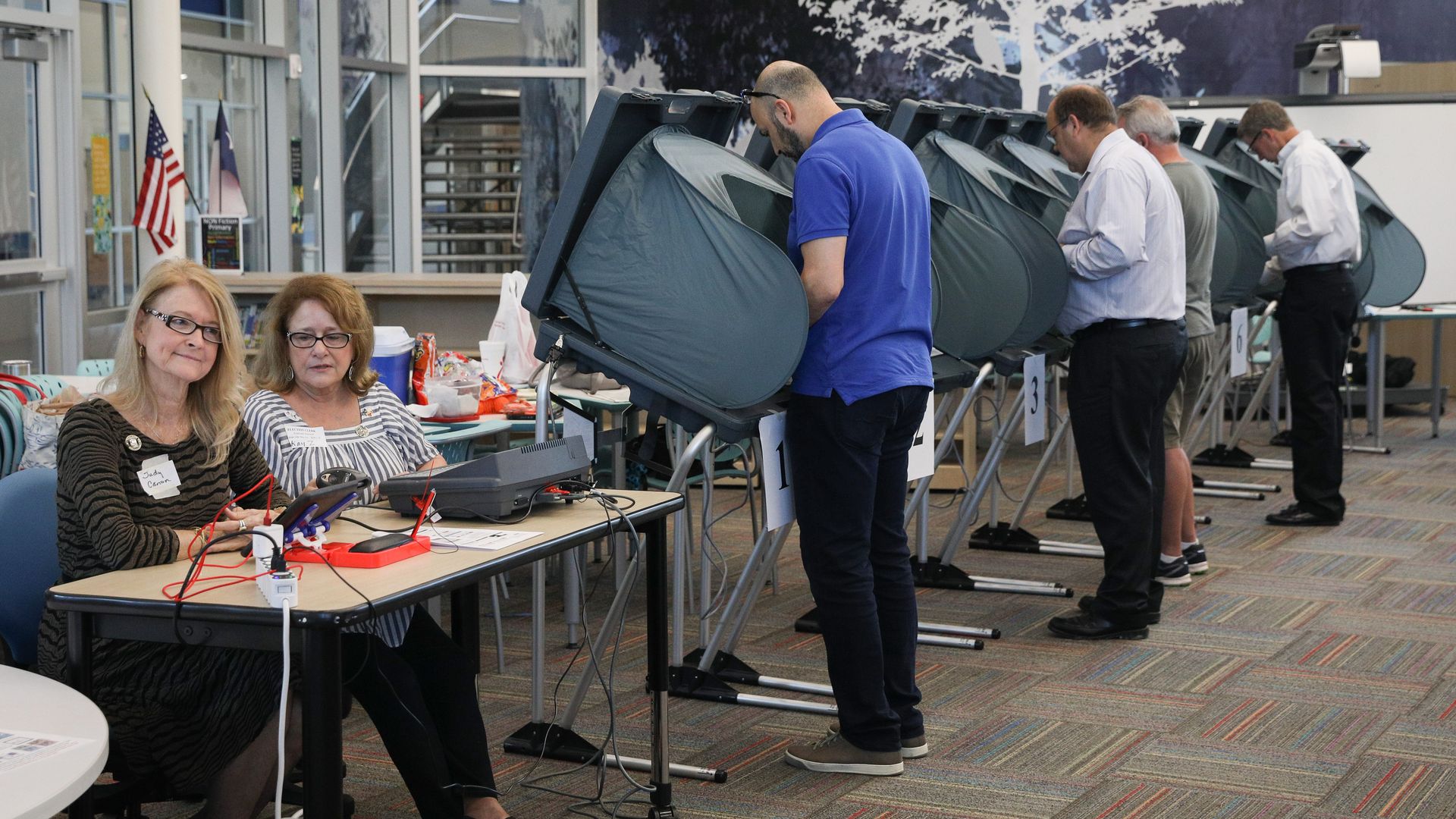 Voters cast their ballots Tuesday. Photo: Loren Elliott/Getty Images