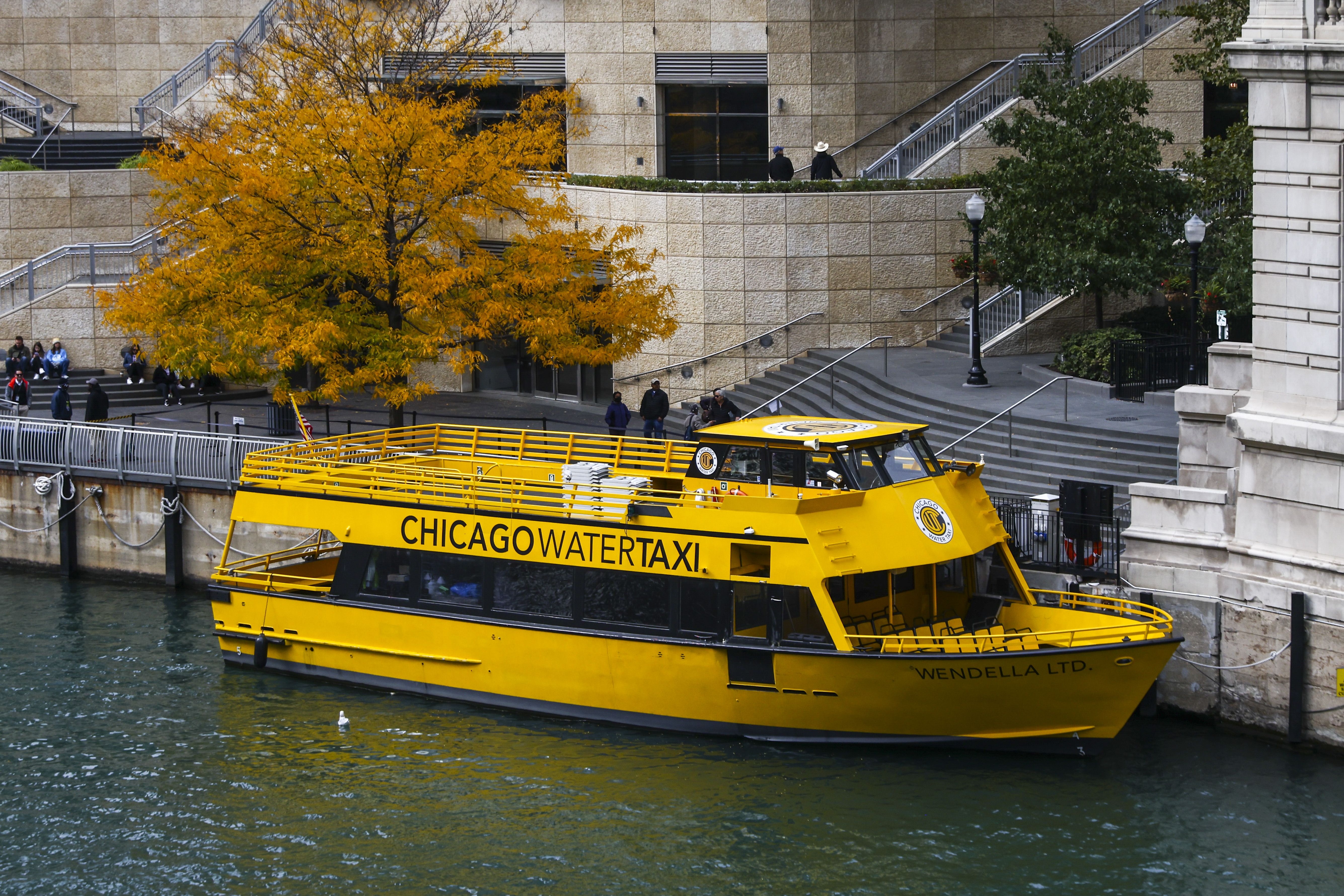 Photo of a boat docked along a river 