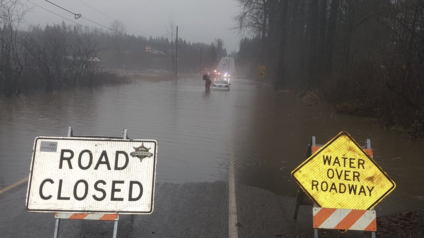 Atmospheric River Hits Pacific Northwest, Rain, Flooding, Landslides