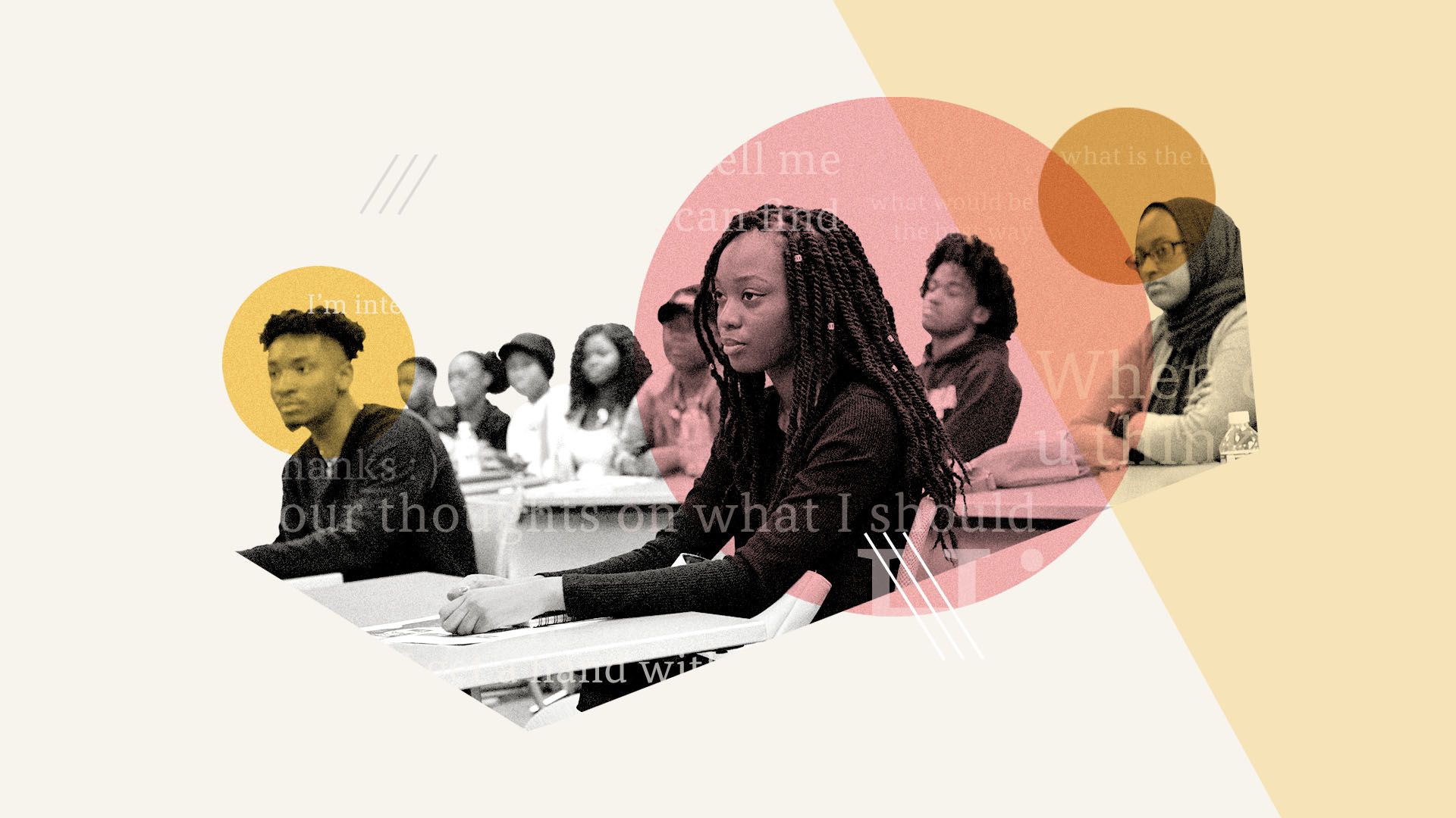 Photo illustration of students at Georgia State University