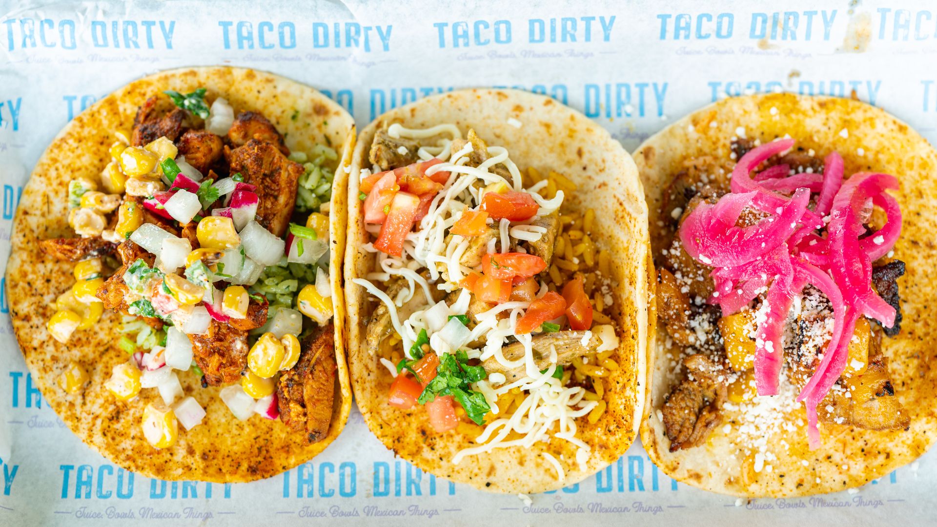 Three tacos