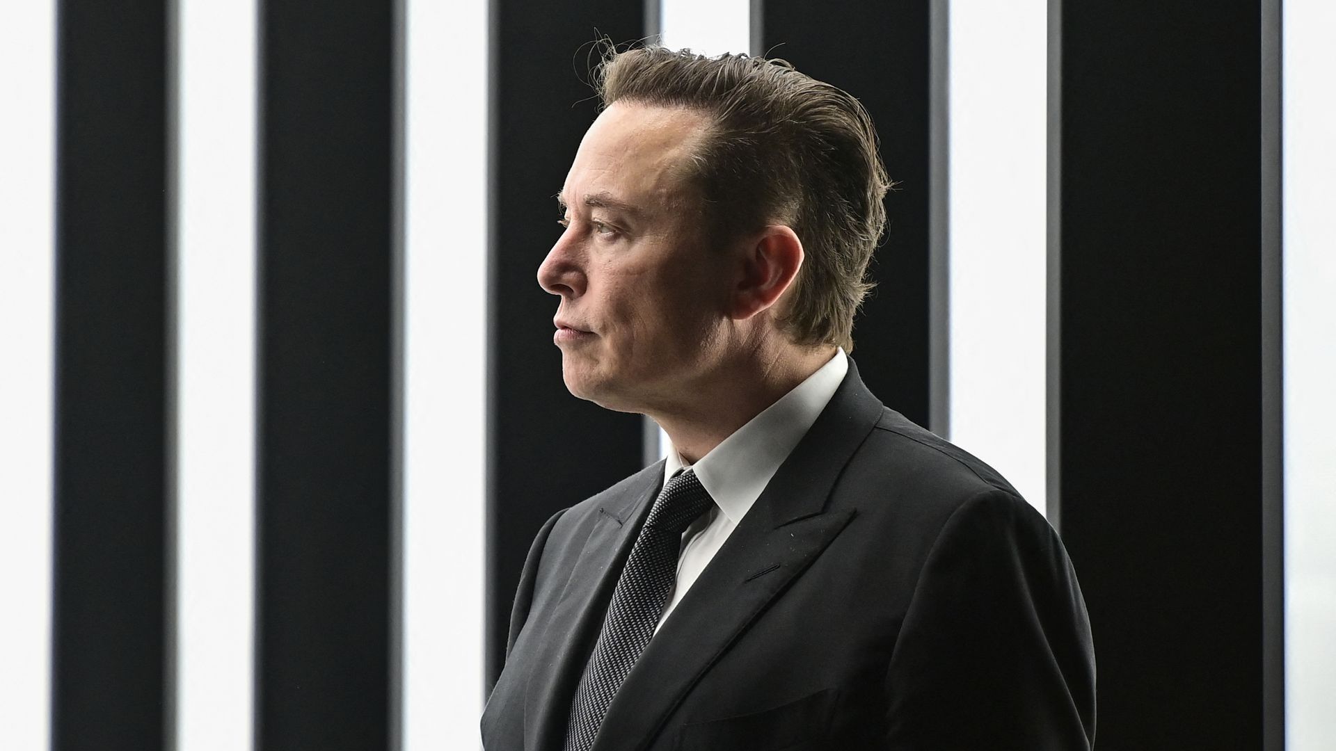 Elon Musk at Tesla's "Gigafactory" in Gruenheide, Berlin, last month. 