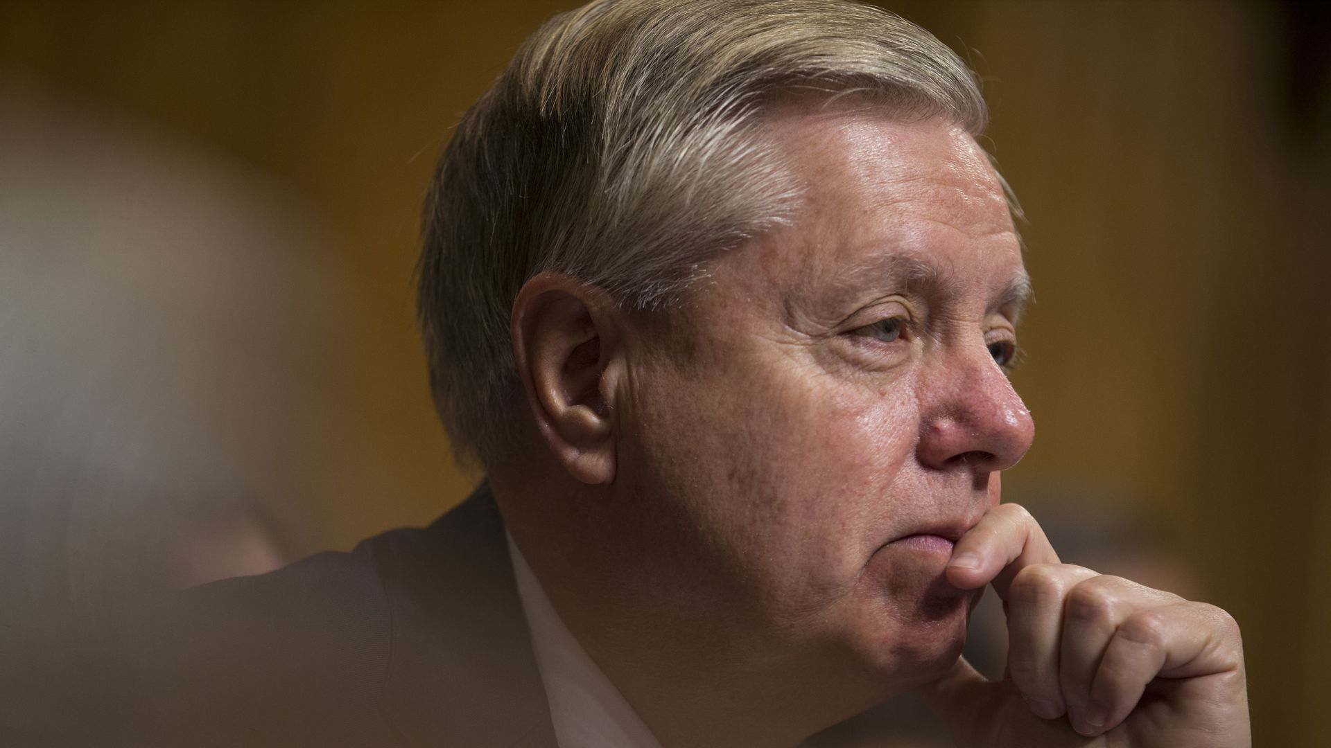 Senator Lindsey Graham is pictured at a hearing earlier this year.