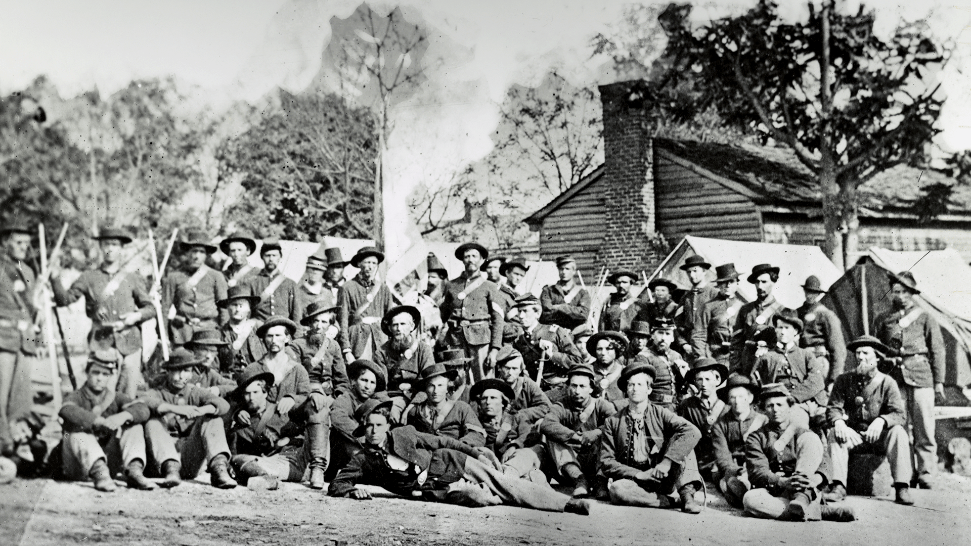 Group of Civil War soldiers. 
