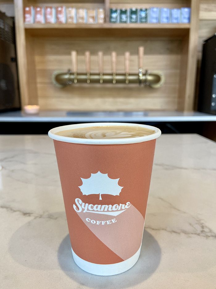 Sycamore chai latte ($4.50). Photo:Ashley Mahoney/Axios