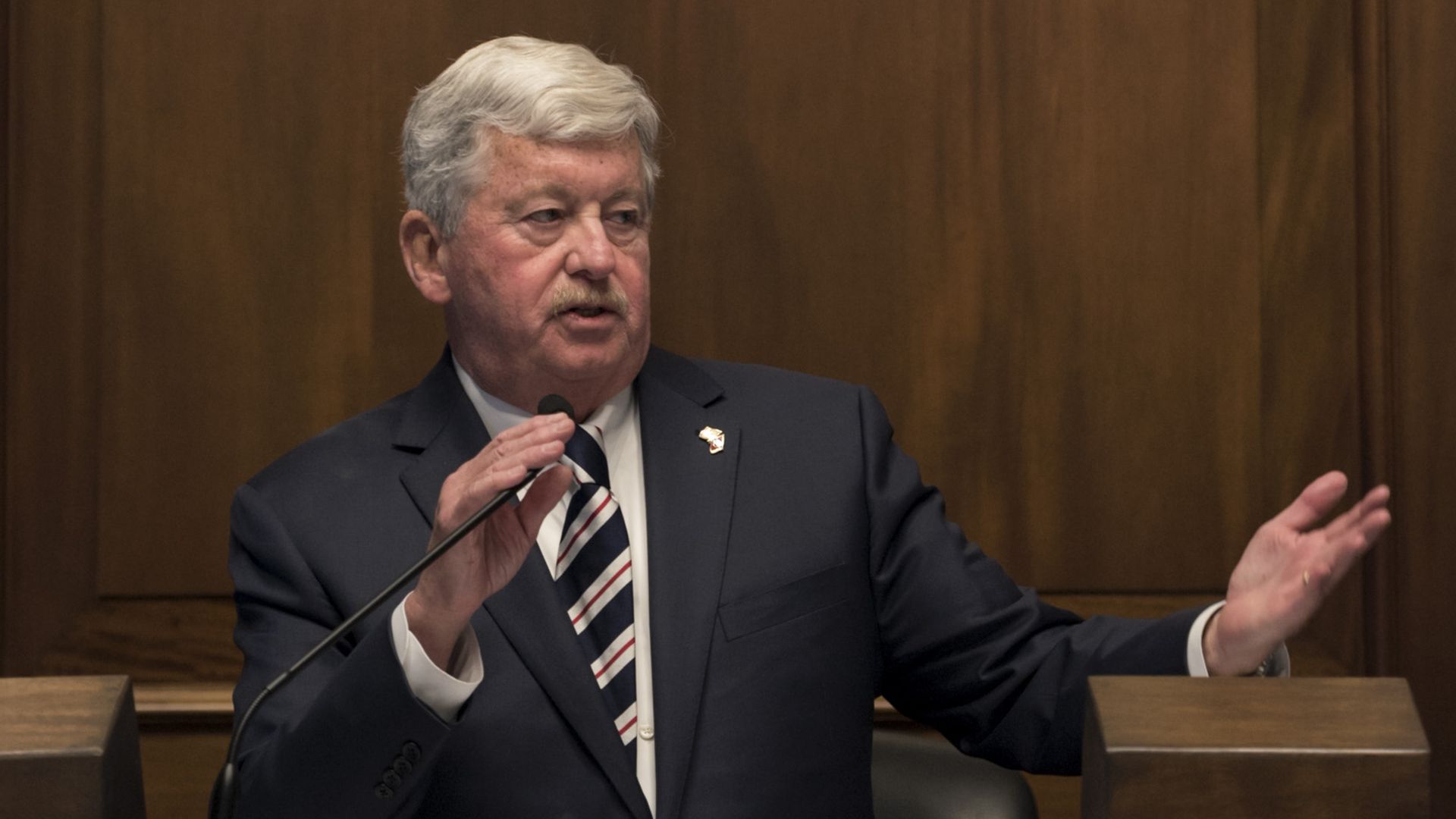 Lt. Gov. Randy McNally speaking.