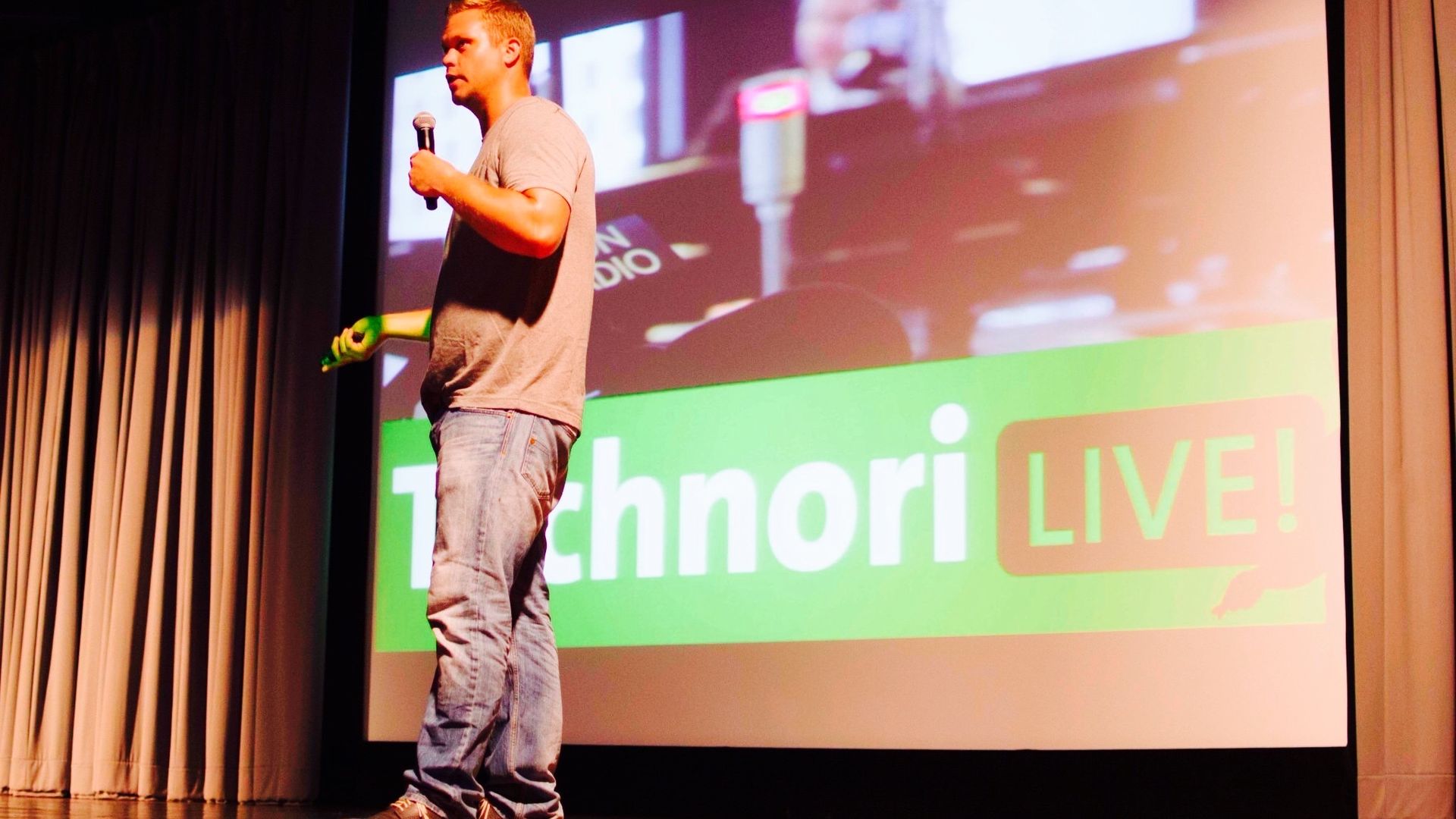 Guy on stage