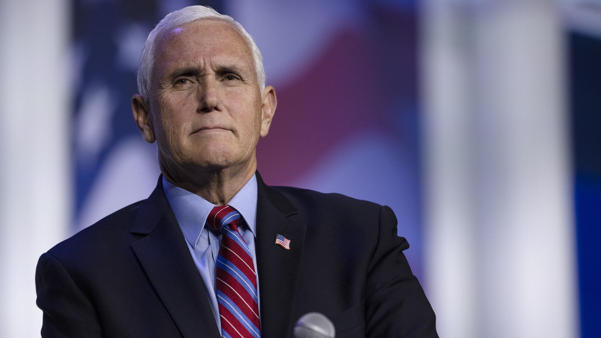 Former Vice President Mike Pence is seen as a public event.