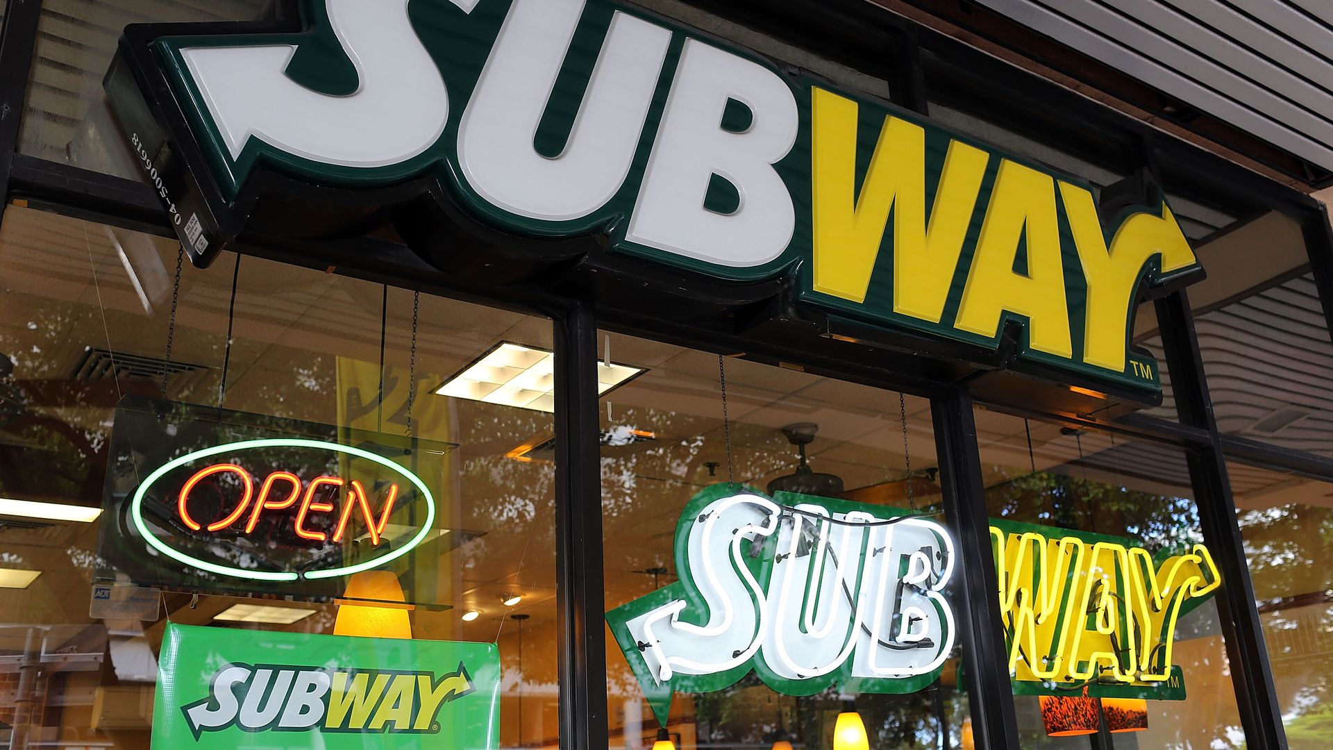 A Subway sandwich restaurant. Photo: Joe Raedle/Getty Images