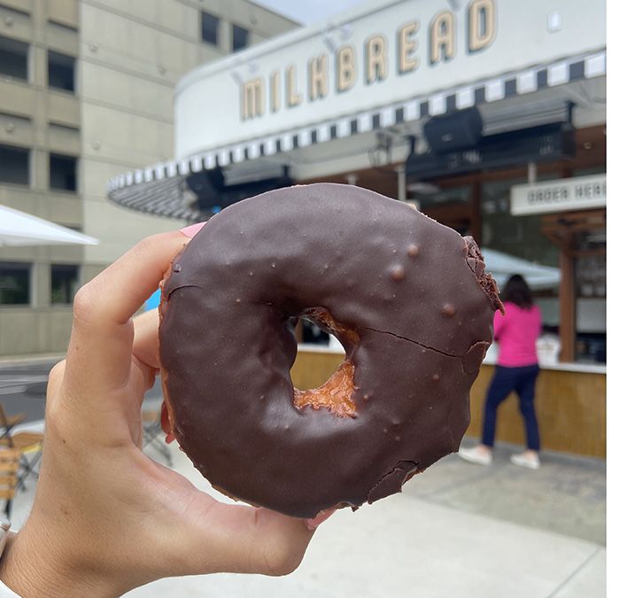 Milkbread milk chocolate donut ($2.50)