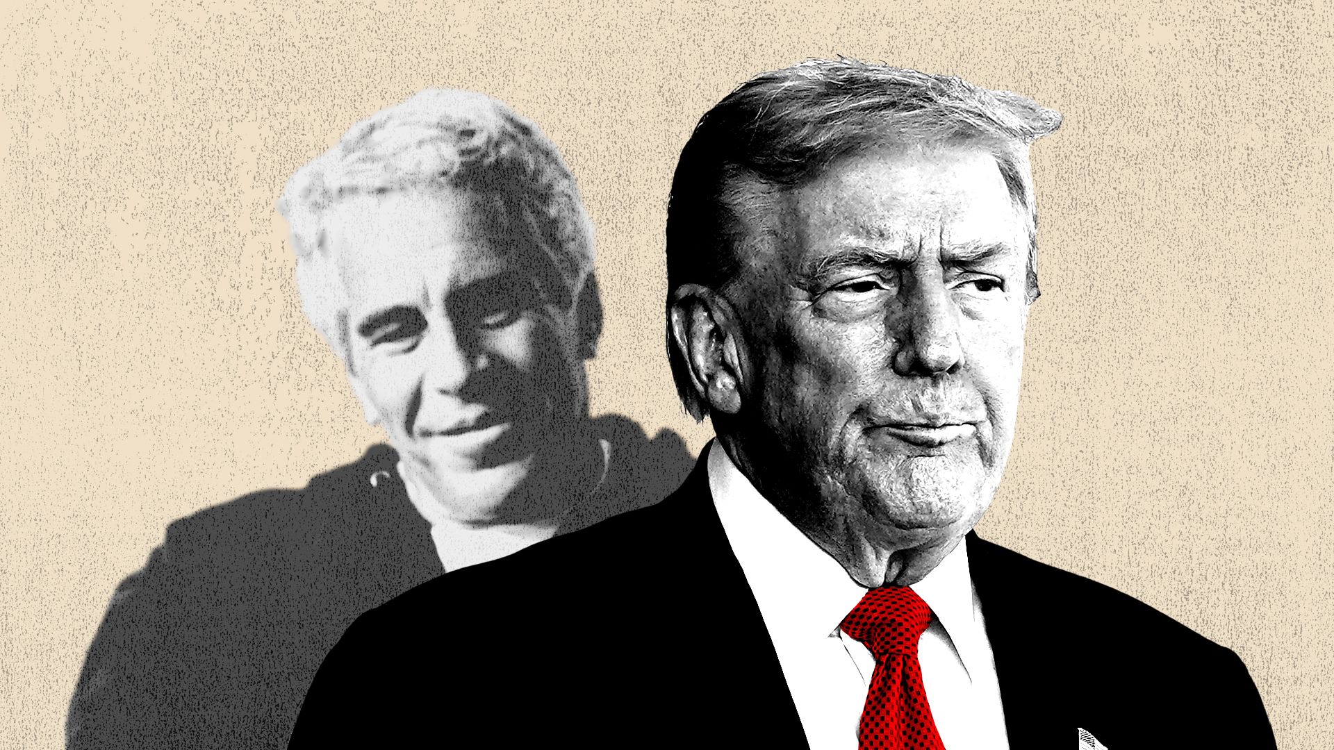 Photo illustration of President Donald Trump and Jefferey Epstein