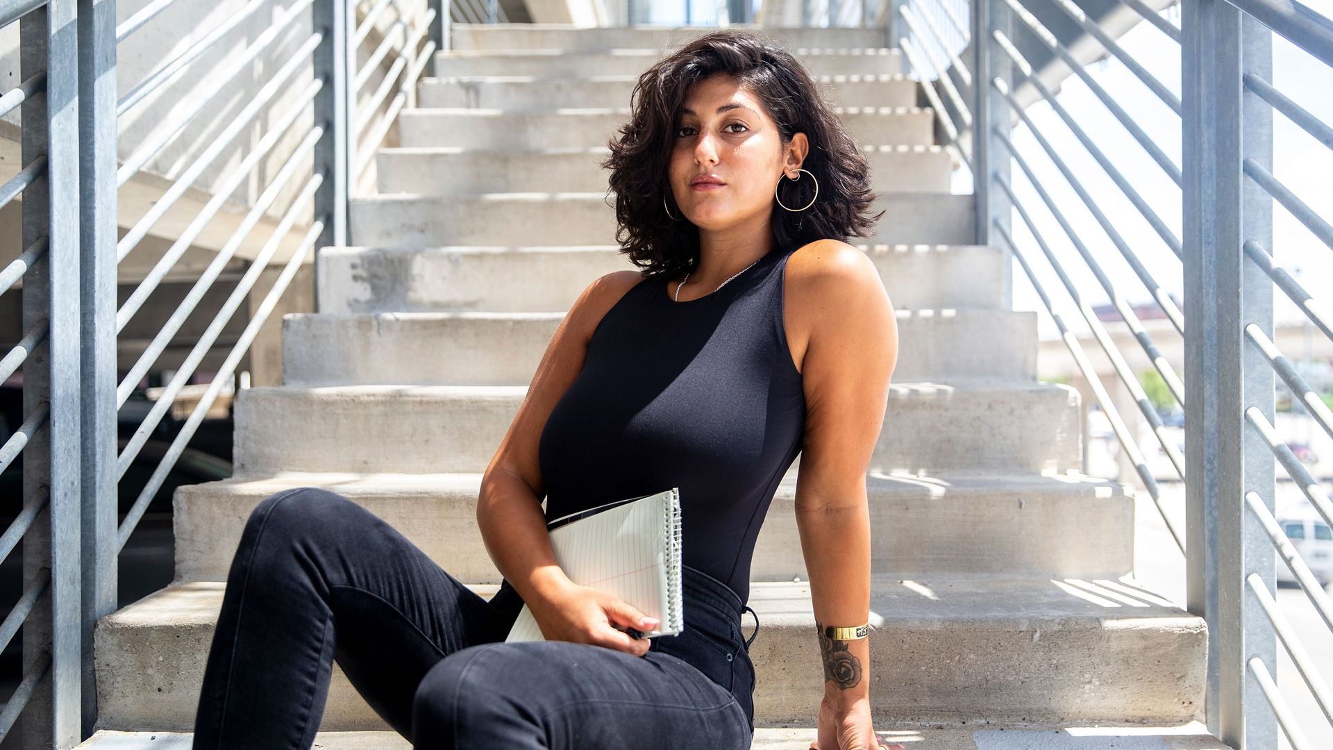 Des Moines Register reporter Andrea Sahouri