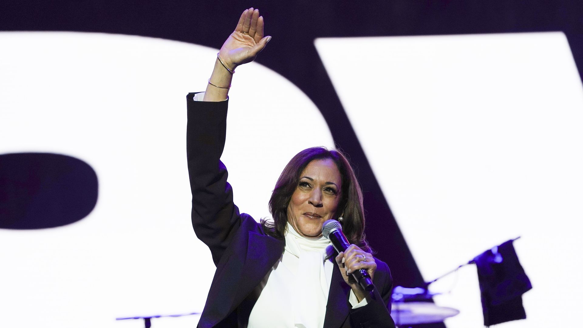 Vice President Kamala Harris speaks onstage during Day 1 of the 2024 ESSENCE Festival of Culture presented by Coca-Cola at Caesars Superdome on July 05, 2024 in New Orleans, Louisiana. 