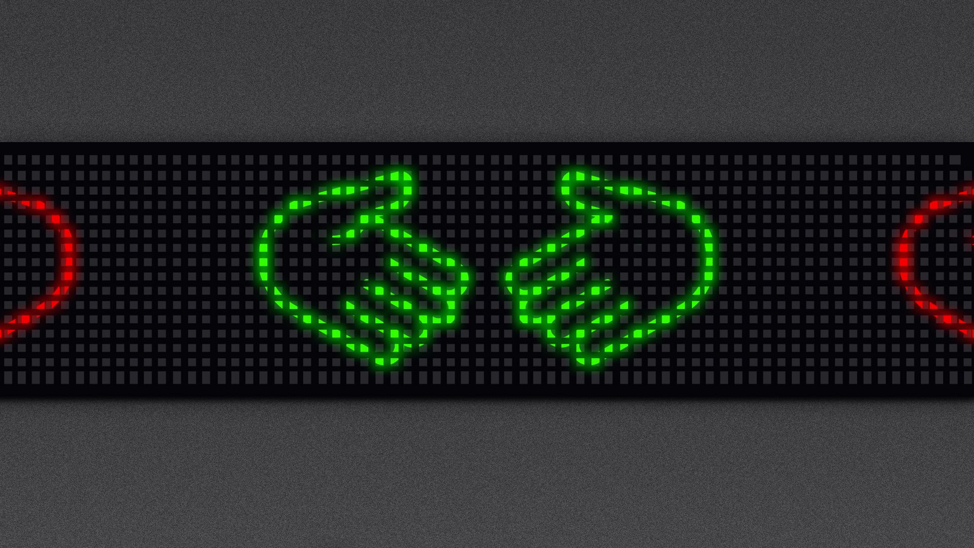 an illustration of a handshake going across a stock ticker