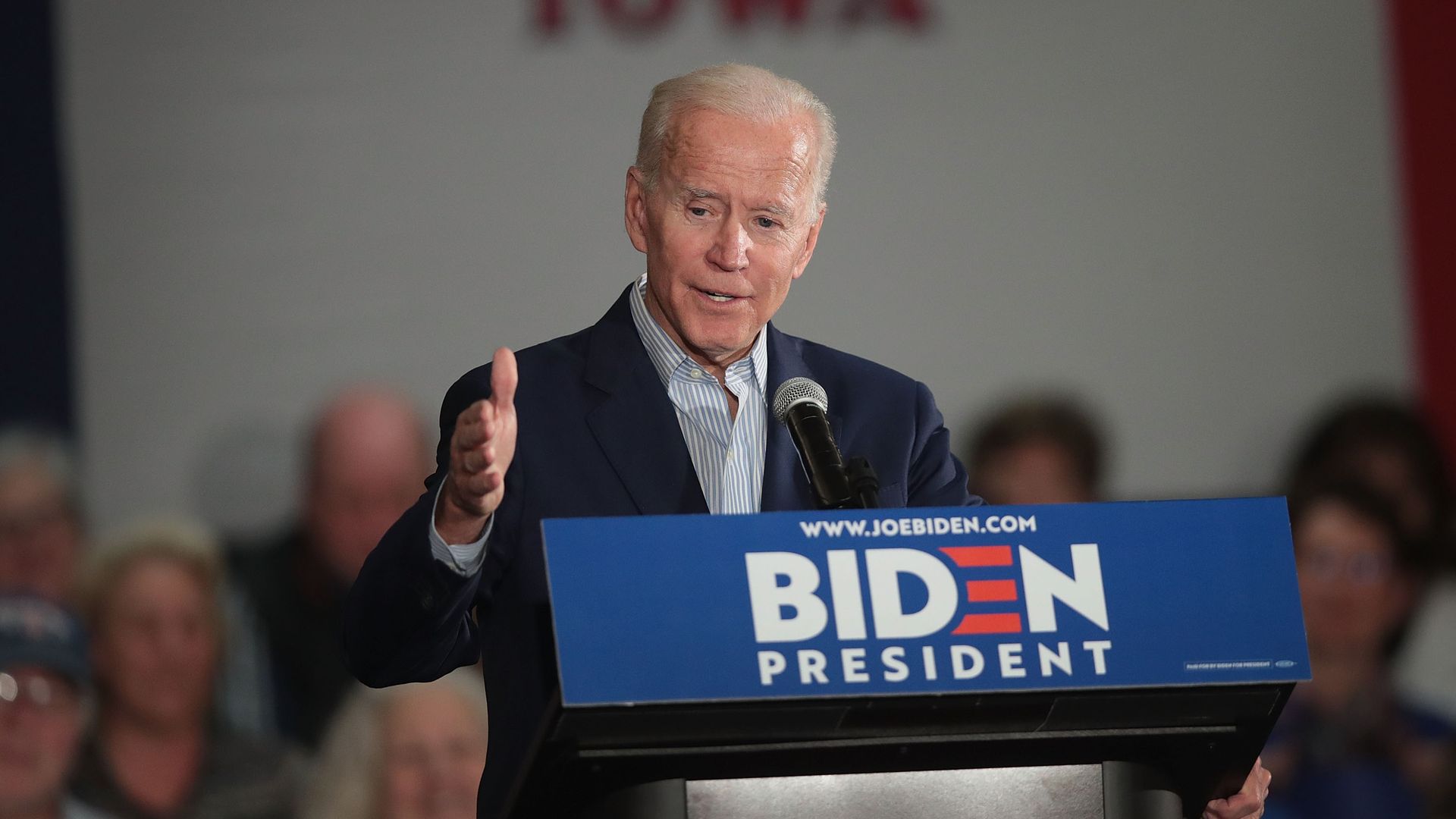 Democratic presidential candidate and former vice president Joe Biden