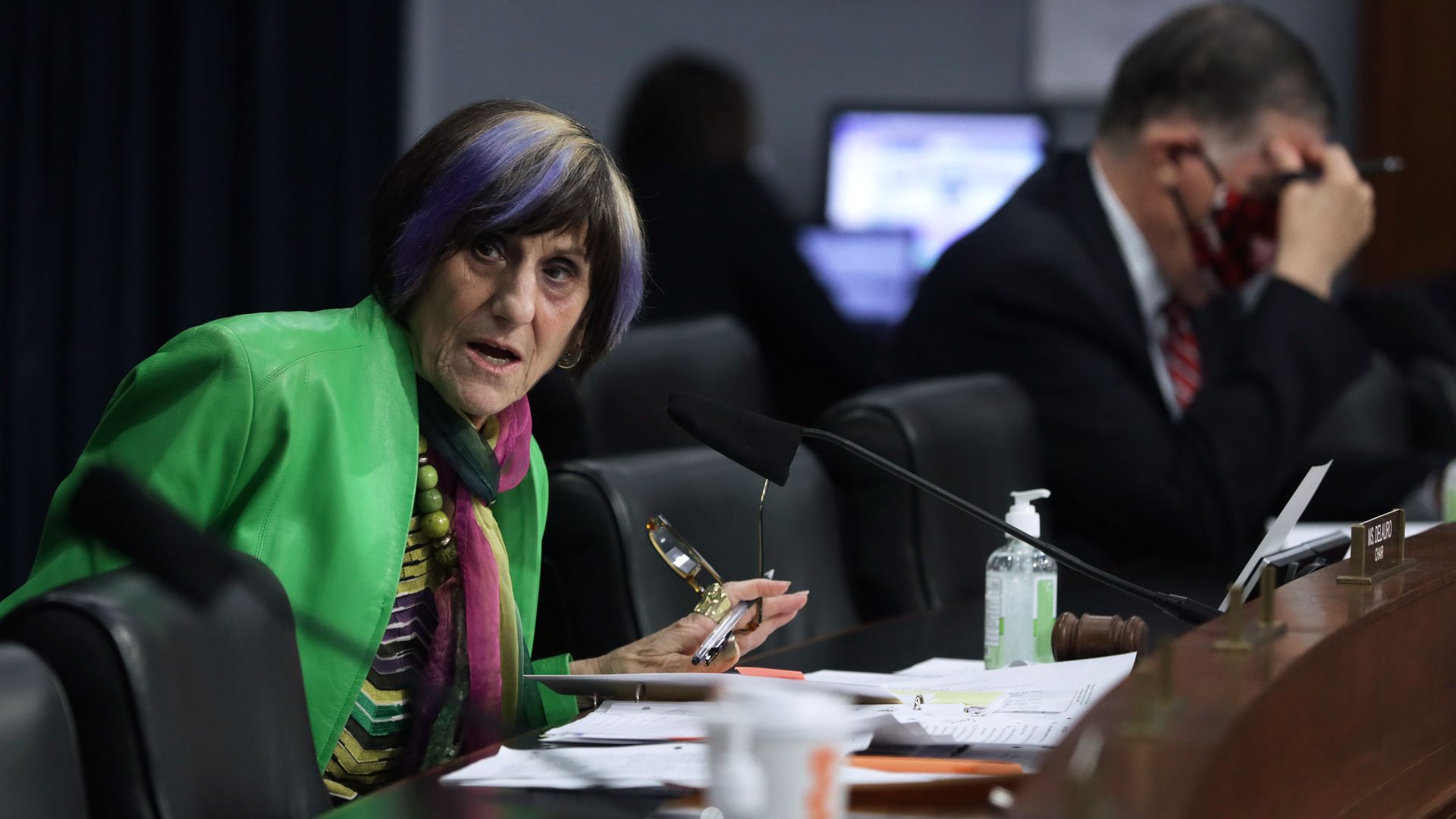 House Appropriations Committee chair Rosa DeLauro speaks at a hearing