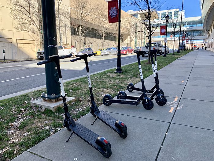 Charlotte is piloting corrals where riders are supposed to park their scooters Axios Charlotte