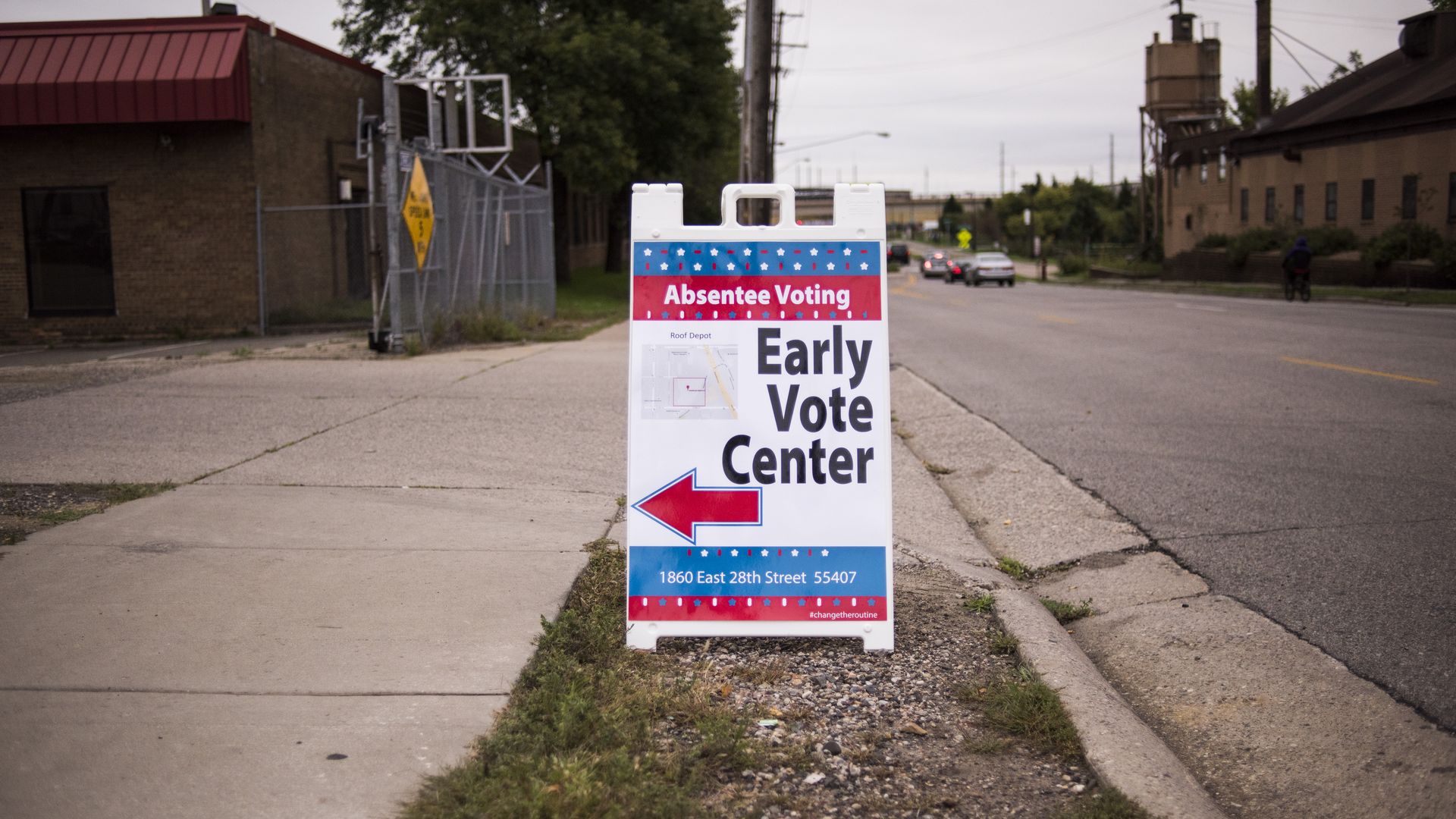 early vote center sign