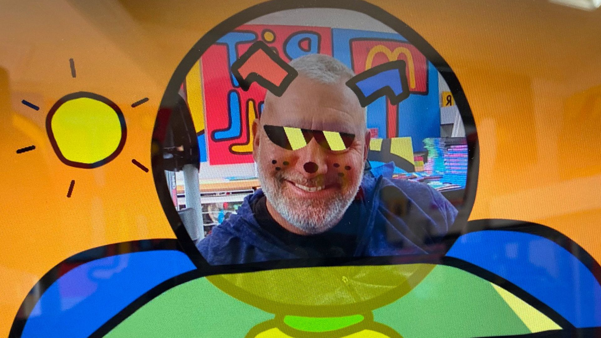 Author Todd Parr reading "Otto at the Beach" in the Story Time feature on Facebook Portal