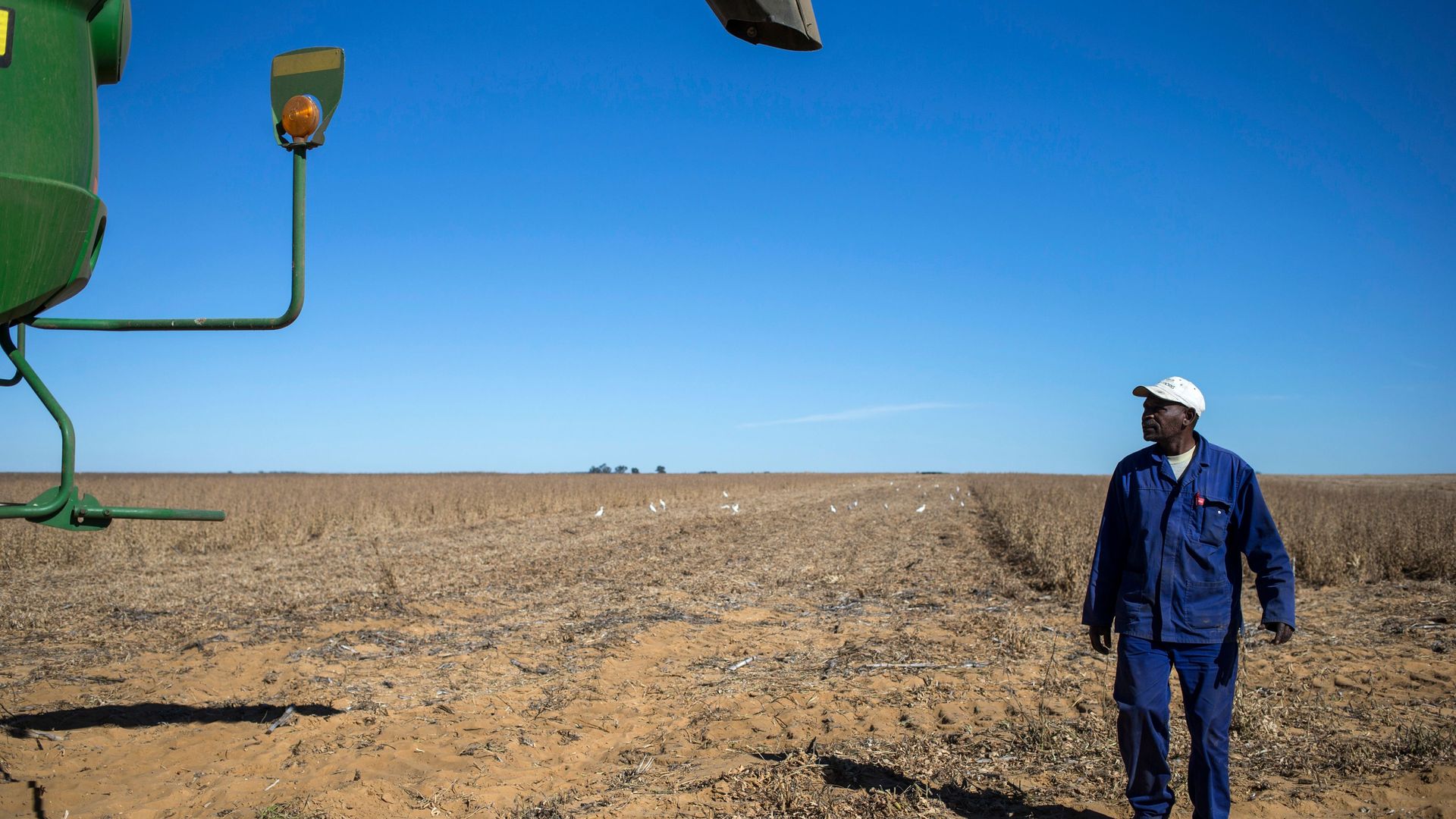 A farm worker in South Africa