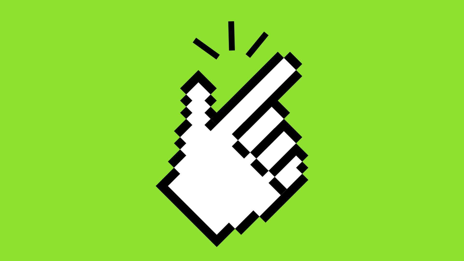 Illustration of a cursor hand snapping its fingers.