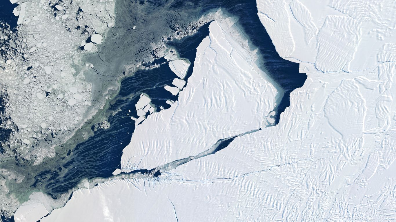 Antarctic sea ice peak is lowest on record, setting off alarm bells