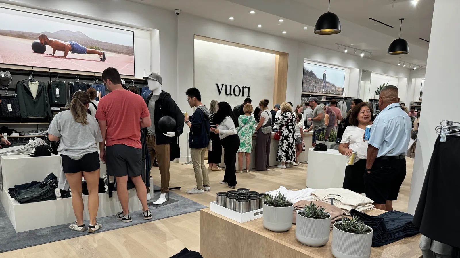 inside clothing store