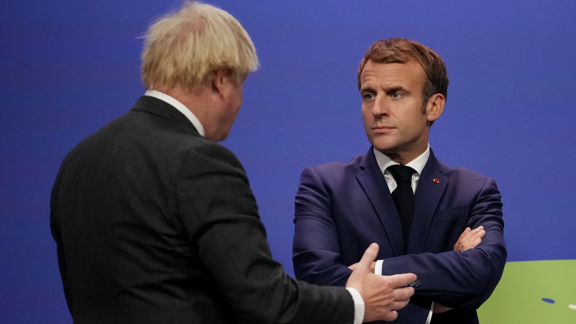 Boris Johnson and Emmanuel Macron