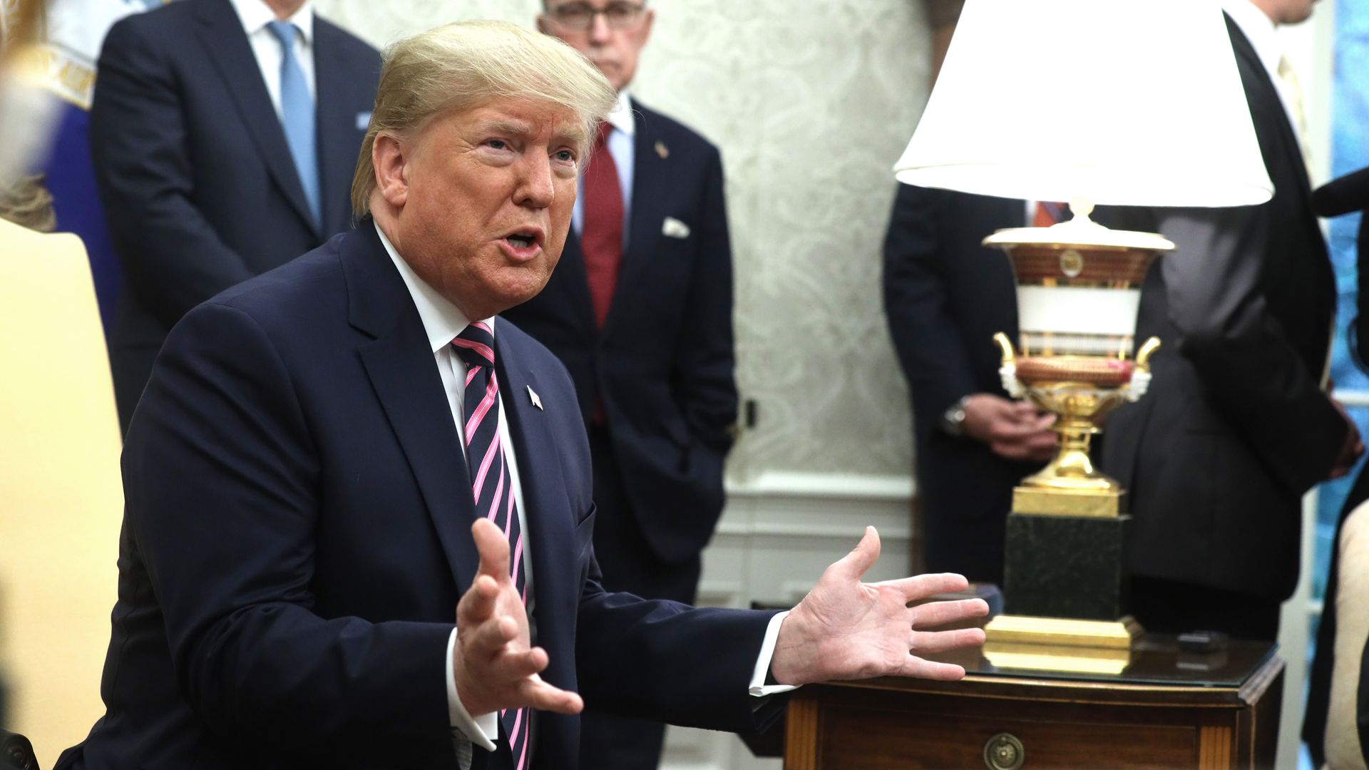 President Trump on the Oval Office