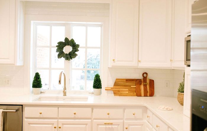 Home Tour B Noble Styled kitchen closeup professional