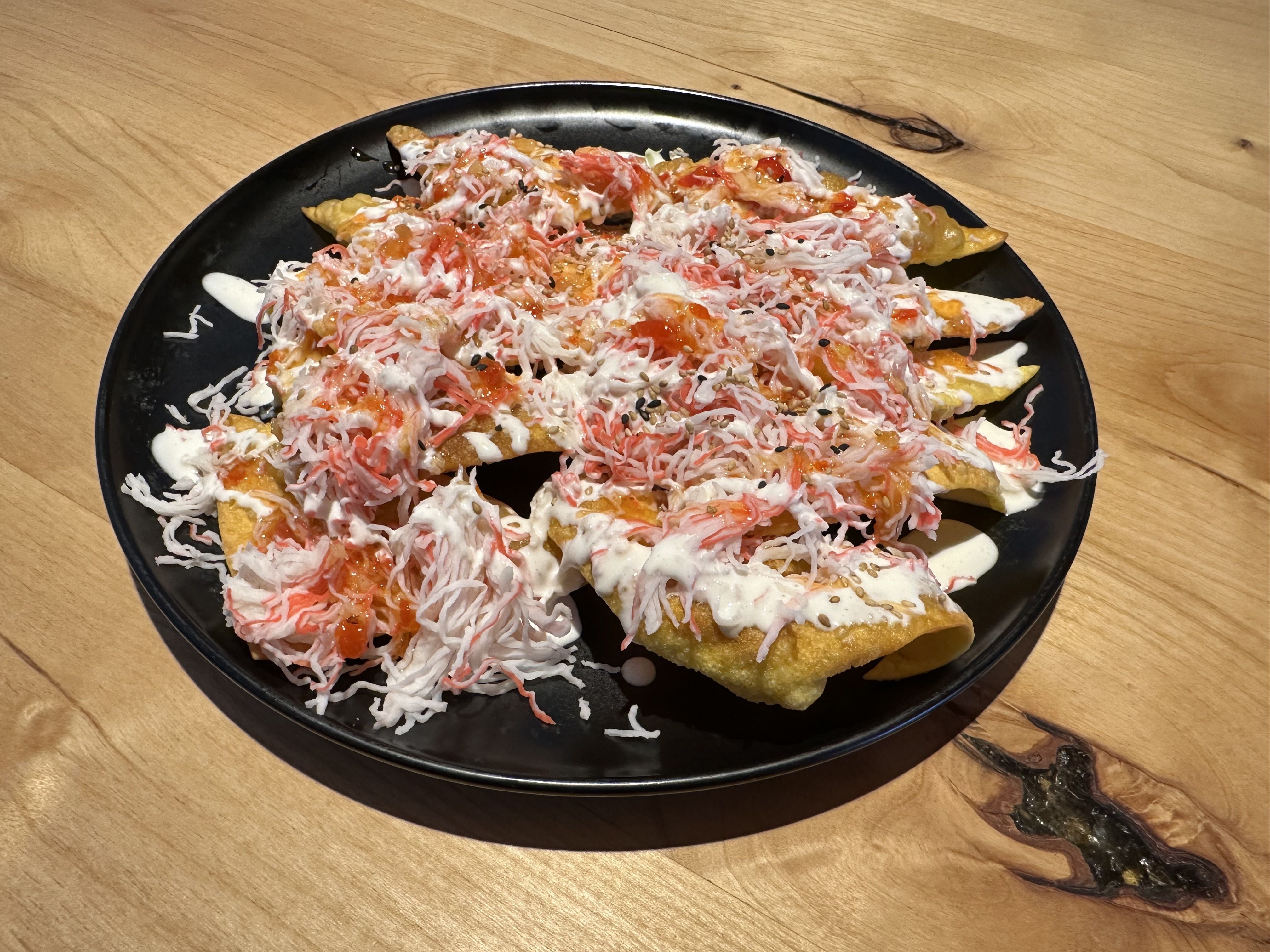 photo of crab rangoon nachos