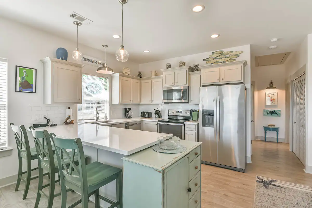 kitchen with nautical accents