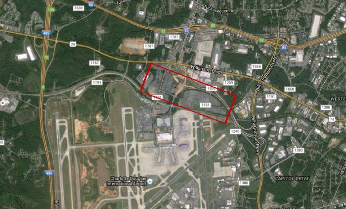 charlotte airport map